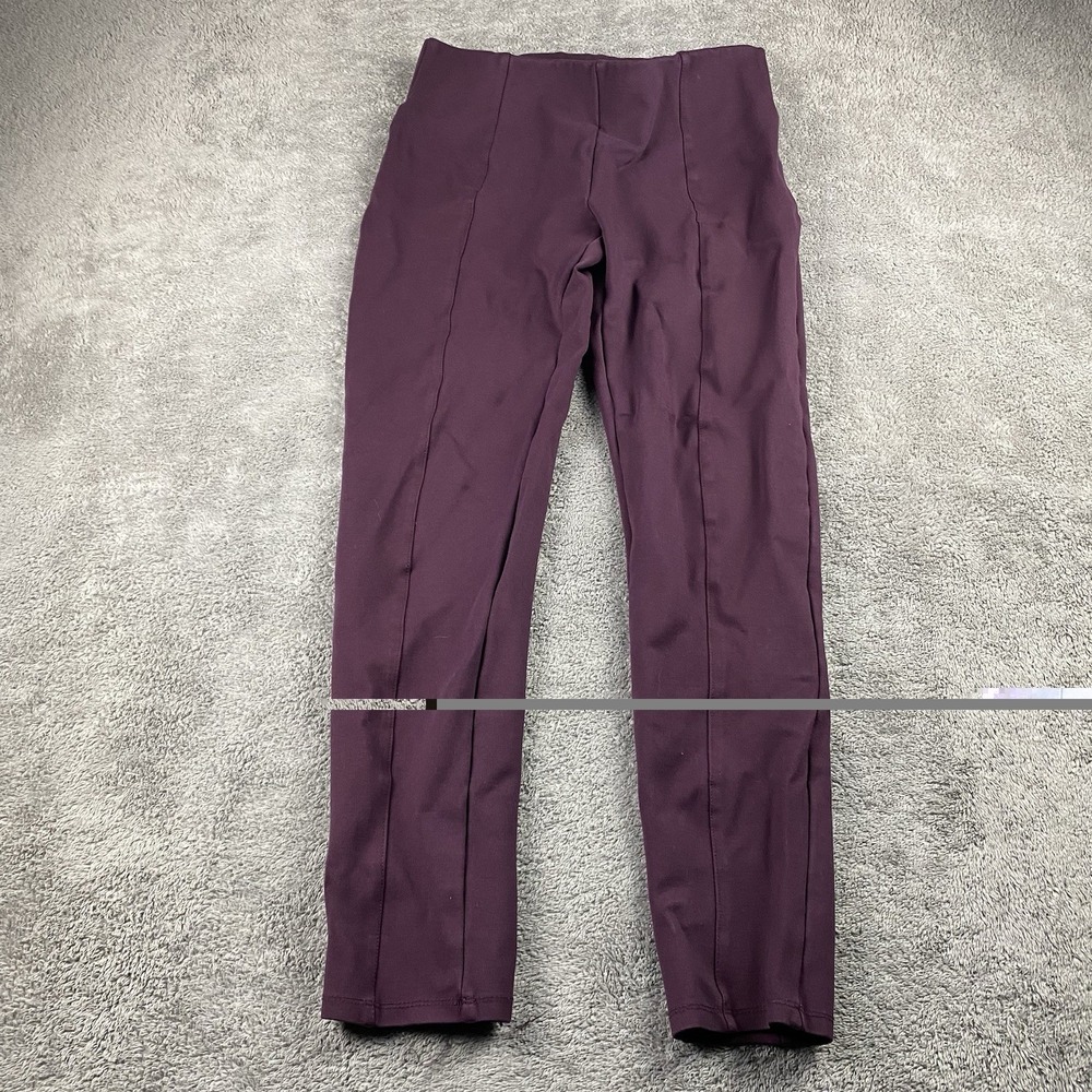 Ellen Tracy Pants Pull On Leggings Stretch Womens Small Burgundy
